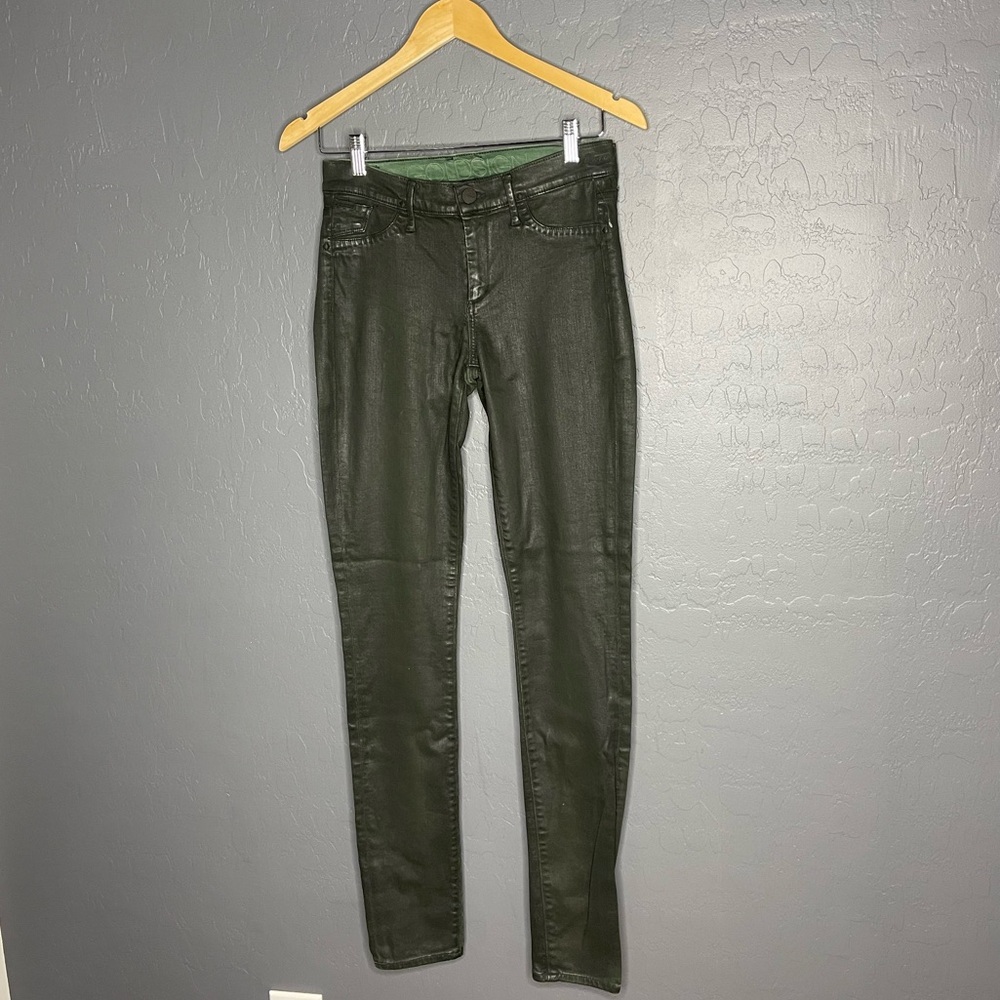 Goldsign Lure Green Coated Jeans